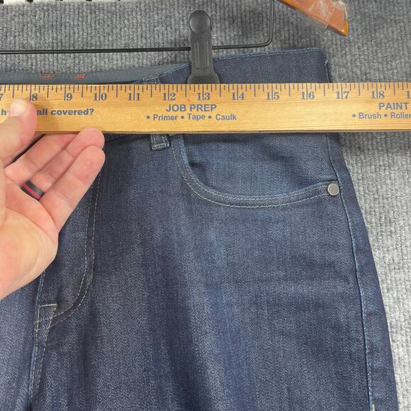 QORtec Performance Denim Jean Men's 32X32 Actual (33X31) Blue Stretch Zip Pocket - Picture 3 of 12